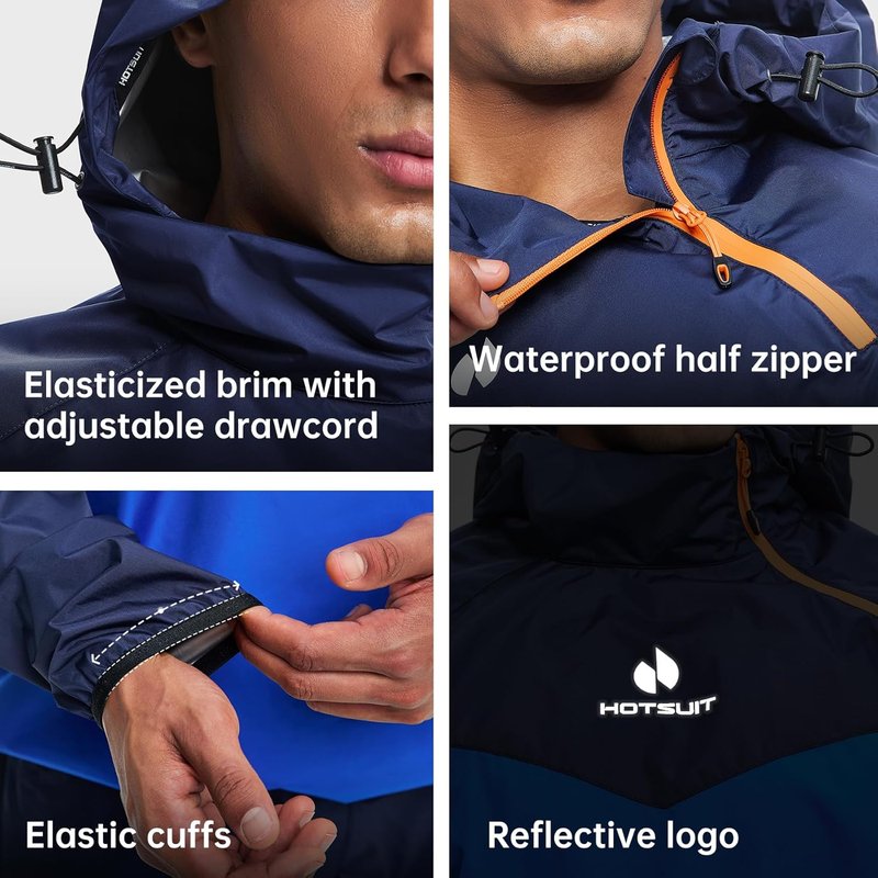 Sauna Suit for Men - HOTSUIT Sweat Jacket & Pants for Gym Workouts | Lightweight, Comfortable Fit