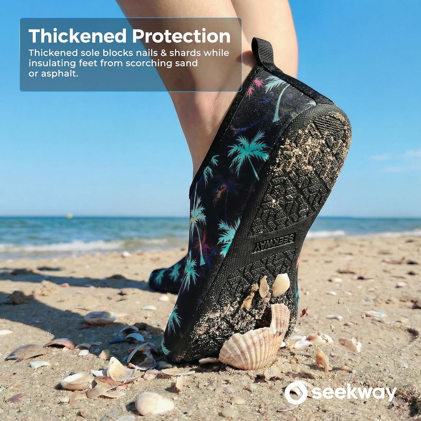 Water Shoes for Men & Women - Quick-Dry Aqua Socks with Non-Slip Design for Beach, Swim, River & Pool | Black