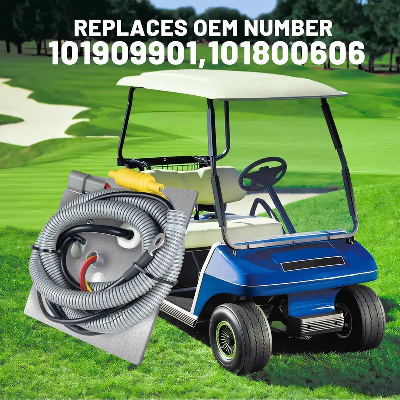 HEOHOU 101909901 Golf Cart On Board Computer Replaces Club Car DS OBC for Club Car DS 1998 1999 2000 2001 2002 2003 2004 with 48V Power Drive System,3 Pin Plug