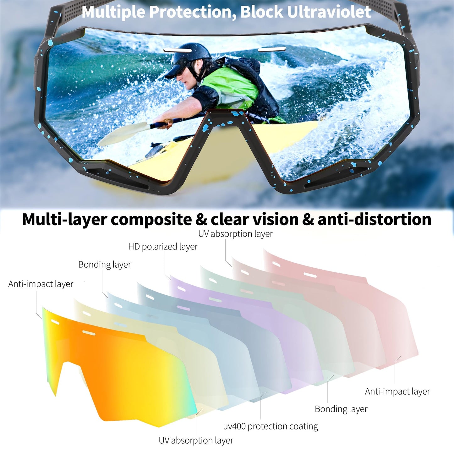 FEISEDY Polarized Cycling Sunglasses Women Men Outdoor Sports Sunglasses Baseball Running Biking Fishing Sunglasses B2994