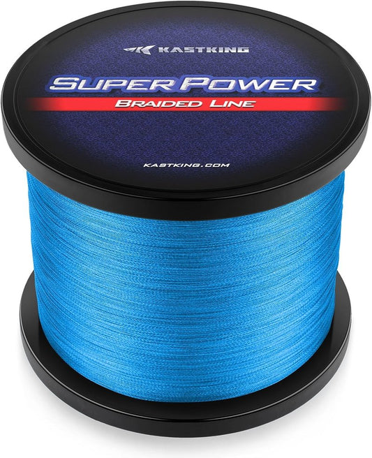 KastKing SuperPower Braided Fishing Line - Abrasion Resistant, Zero Stretch | 300 Yards, 10-80 lb Test