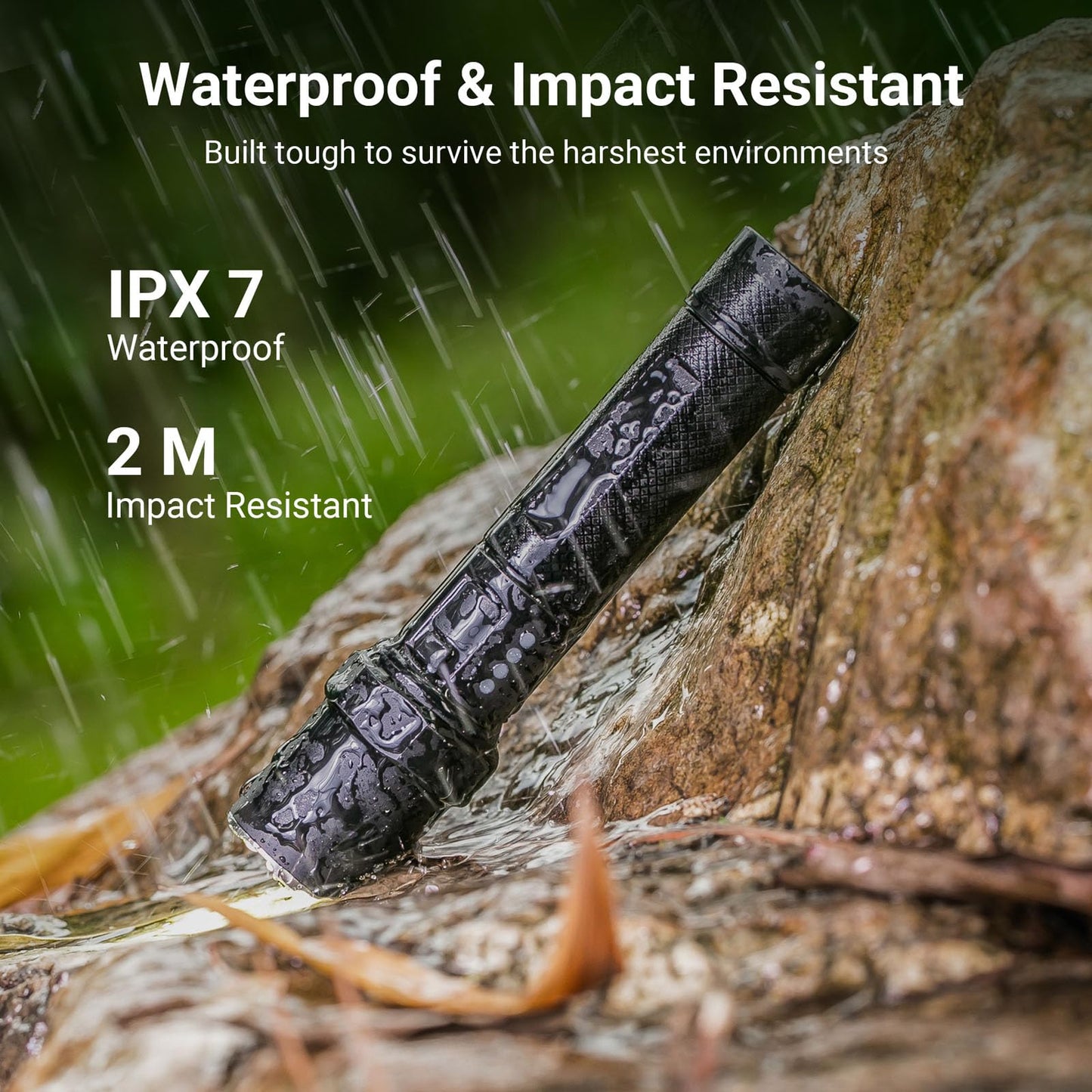 NEXTORCH P8 Rechargeable Flashlight High Lumens, 1600 Lumens LED Police Flashlight with 5 Modes & Strobe & Ceramic Glass Breaker for Daily Use, Night Duty, Dog Walking, Outdoor Adventure