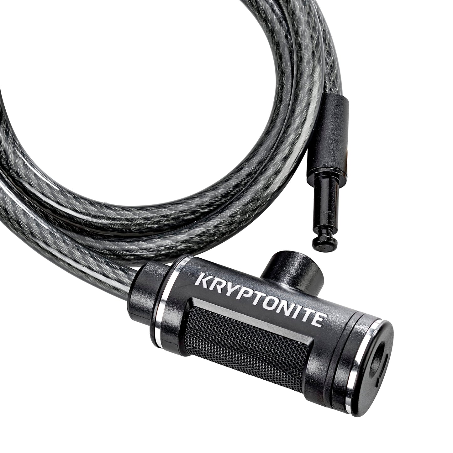 Kryptonite Parkview Bike Lock Cable, 6ft. x 12mm Braided Steel Cable Anti-Theft Security Bicycle Lock with Keys for Outdoor Equipment, Bicycles, Scooters, Fence, Gate