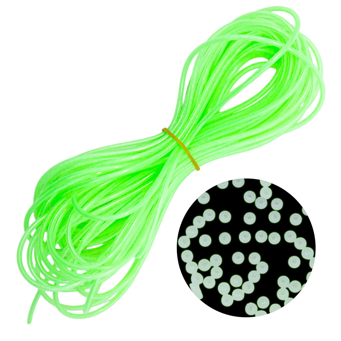 Luminous Fishing Beads & Luminous Tube Line Luminous Rigging Tube Fishings Angling Glow Tubing Tool for Fishing Rigs