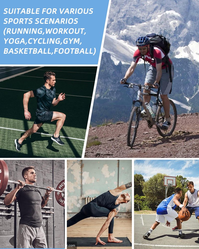 LWISMIL Black Compression Shirt Men Turtle Neck Dry Cool Workout Athletic Base Layer Undershirt for Football Running Basketball