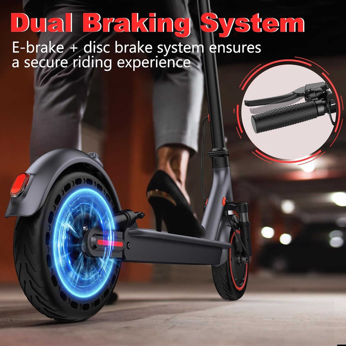 Electric Scooter - Maxshot Folding Escooter for Adults & Kids | 8.5"/10"/14" Tires, 16-22 MPH, Long Range Up to 50 Miles