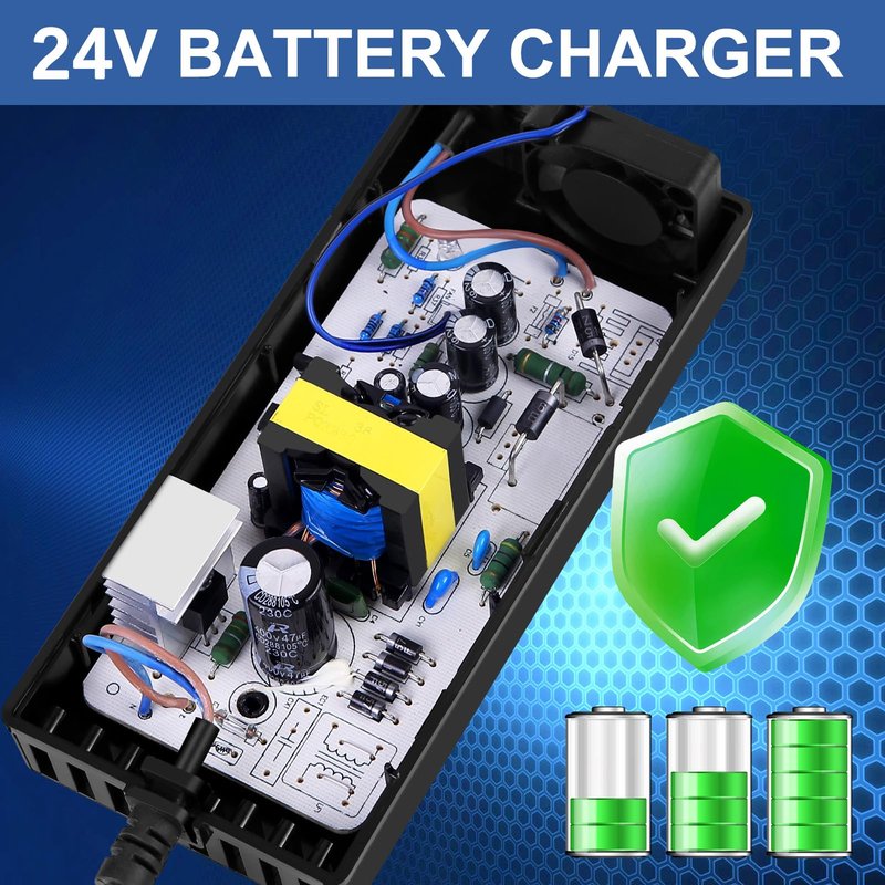 24V(Max 29.4V) 2A 3-Pin XLR Charger for Electric Scooter,Wheelchairs,Go-Go Elite Traveller,Jazzy Power Chair, Pride Mobility, Shoprider, iZip, eZip,Drive Medical, Bladez, Elite Traveller,Plus HD US