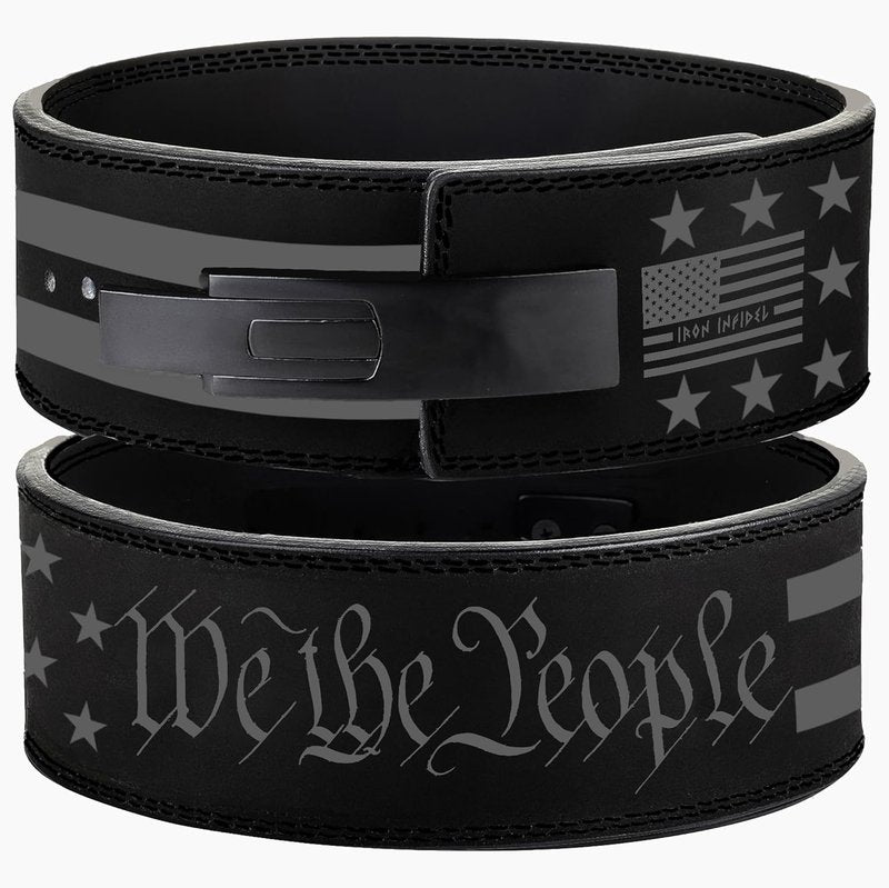Weight Lifting Belt - 10mm Leather Lever Gym Belt for Men | 4-Inch Wide Support for Powerlifting & Bodybuilding
