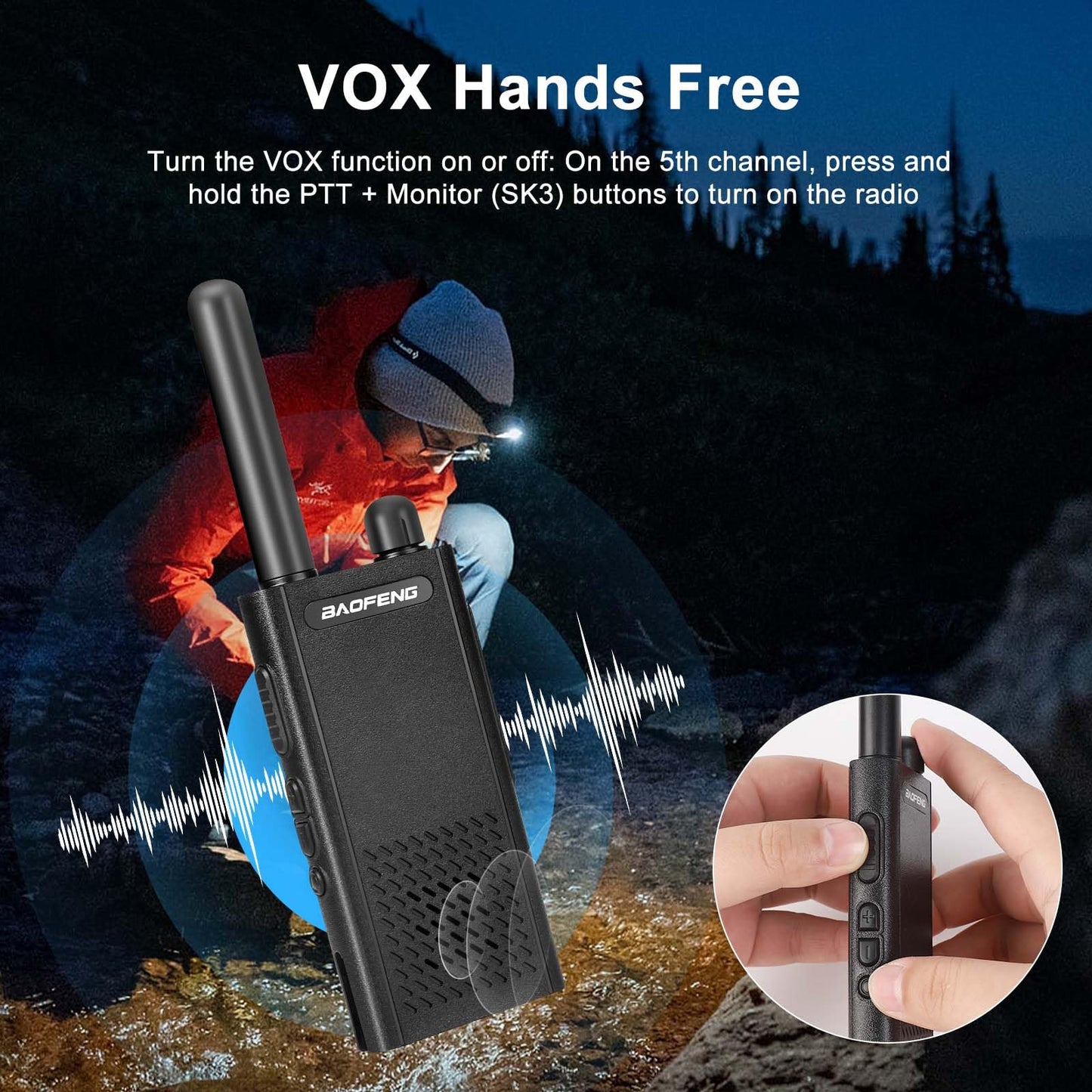 Baofeng T26 Walkie Talkies Long Range, Rechargeable Li-ion Battery 16 FRS Channel Two Way Radios with Earpieces for Adults, Handheld Mini Compact Walky Talky with Type-C Charging