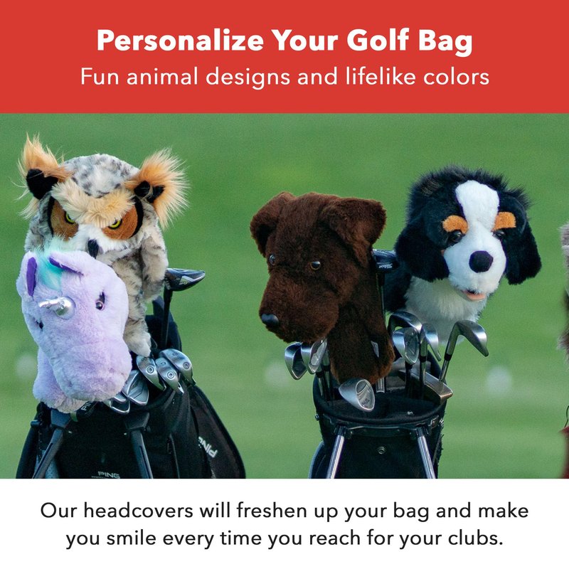 Daphne's Headcovers Doberman Driver Headcover | Funny Golf Club Covers | Golf Head Covers for Drivers | Stylish Golf Club Head Covers | Golf Driver Covers | Men’s & Women’s Driver Headcover