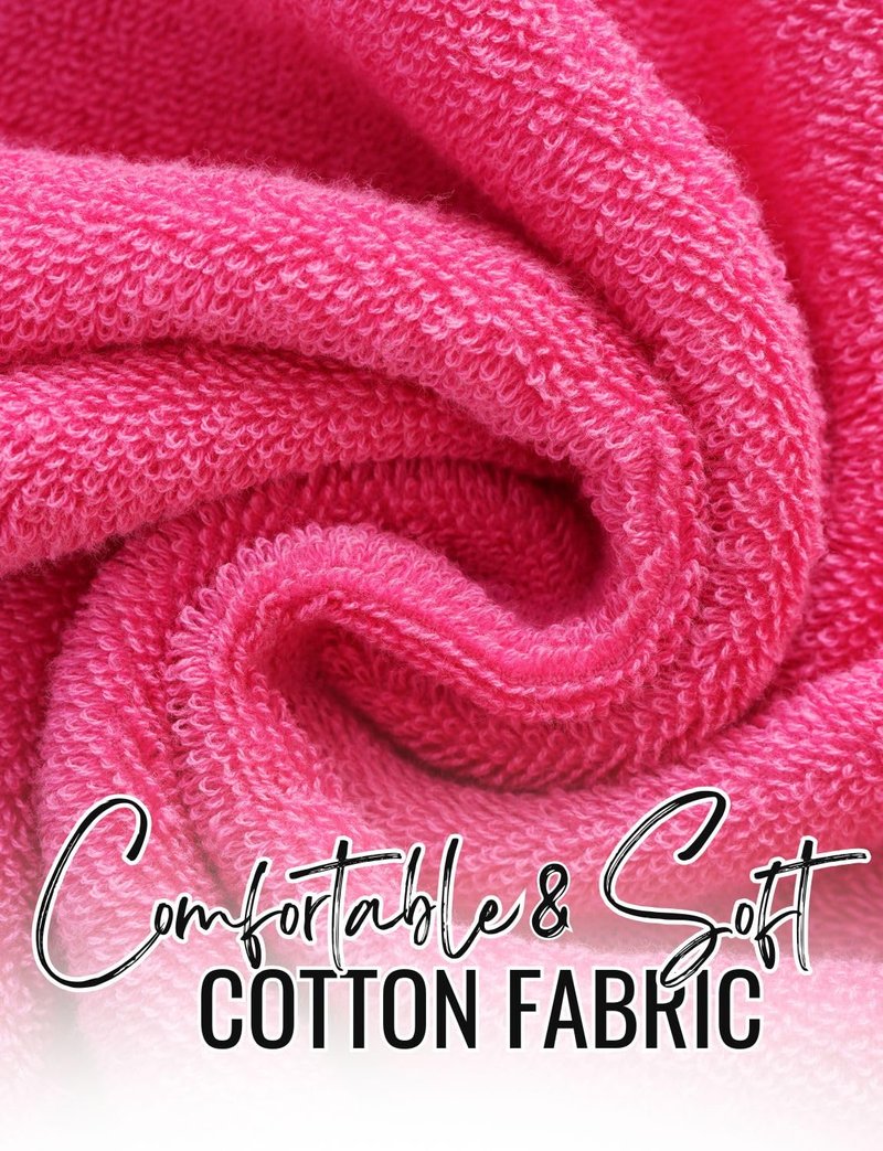 CybGene Embroidered Tennis Towel, Funny Tennis Gift for Men, Women & Tennis Lovers, Soft & Absorbent, Hot Pink, Initial C