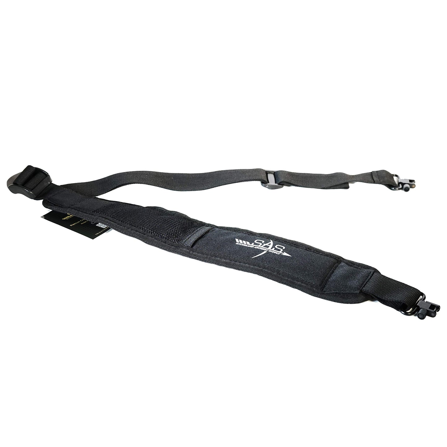 SAS Southland Archery Universal Black Padded Crossbow Sling (Black with Mesh Pocket)