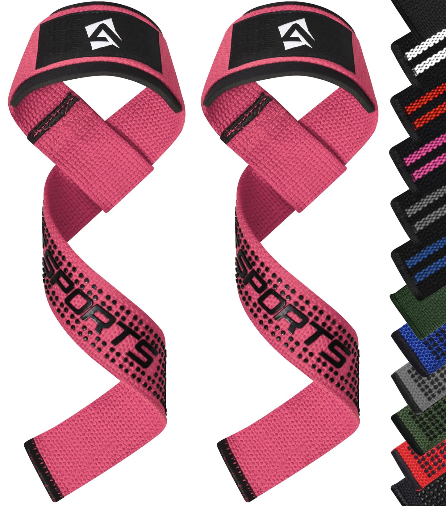 AQF Lifting Wrist Straps for Weightlifting, 23" Neoprene Padded Gym Strap