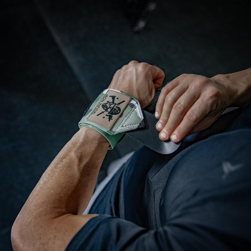 Iron Infidel Wrist Wraps - 18" Heavy Duty Support for Weightlifting | Ideal for CrossFit, Powerlifting, Gym Workouts