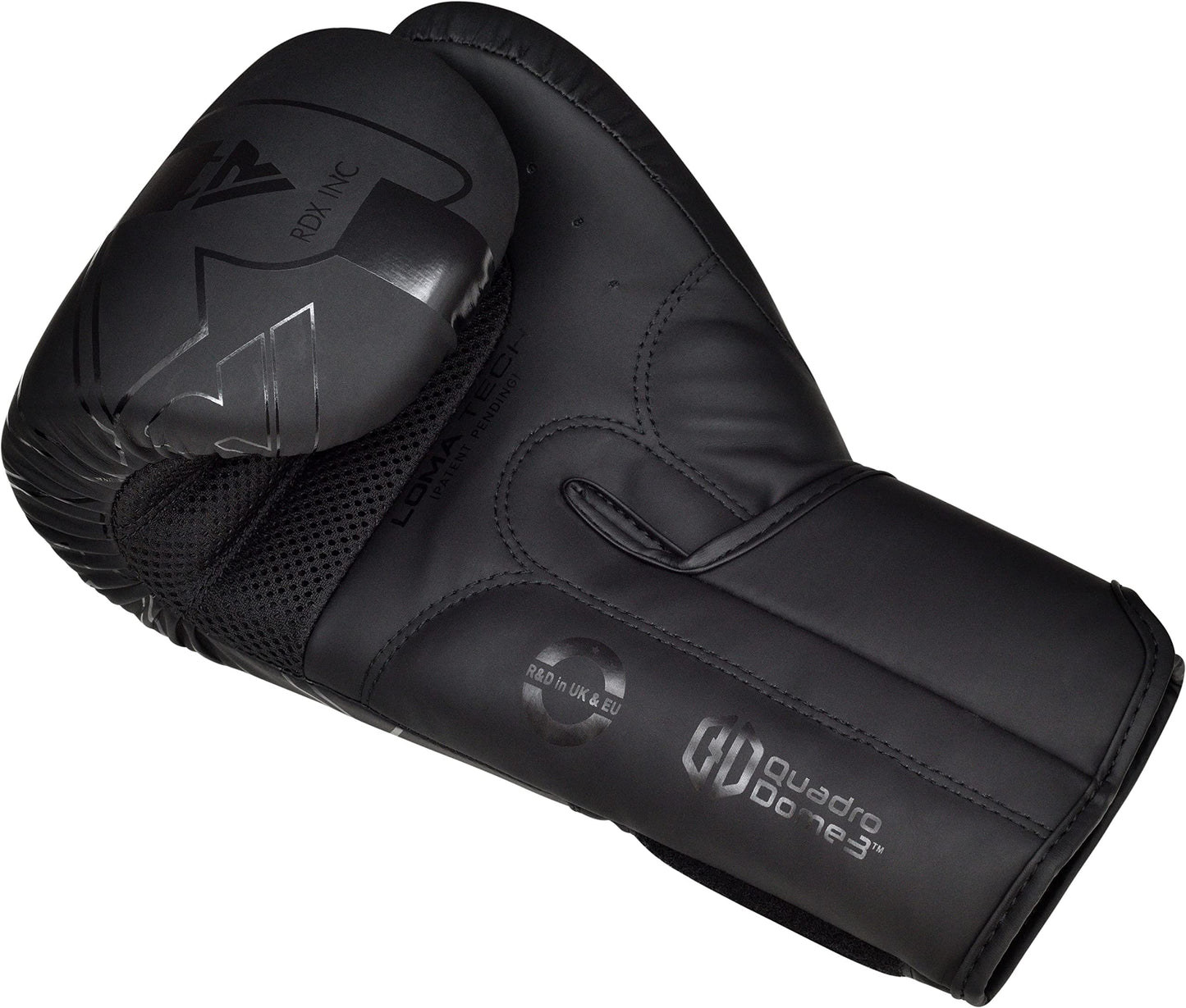 RDX Boxing Gloves, Pro Training Sparring, Maya Hide Leather, Muay Thai MMA Kickboxing, Men Women Adult, Heavy Punching Bag Focus Mitts Pads Workout, Ventilated Palm, Multi Layered, 8 10 12 14 16 18 Oz