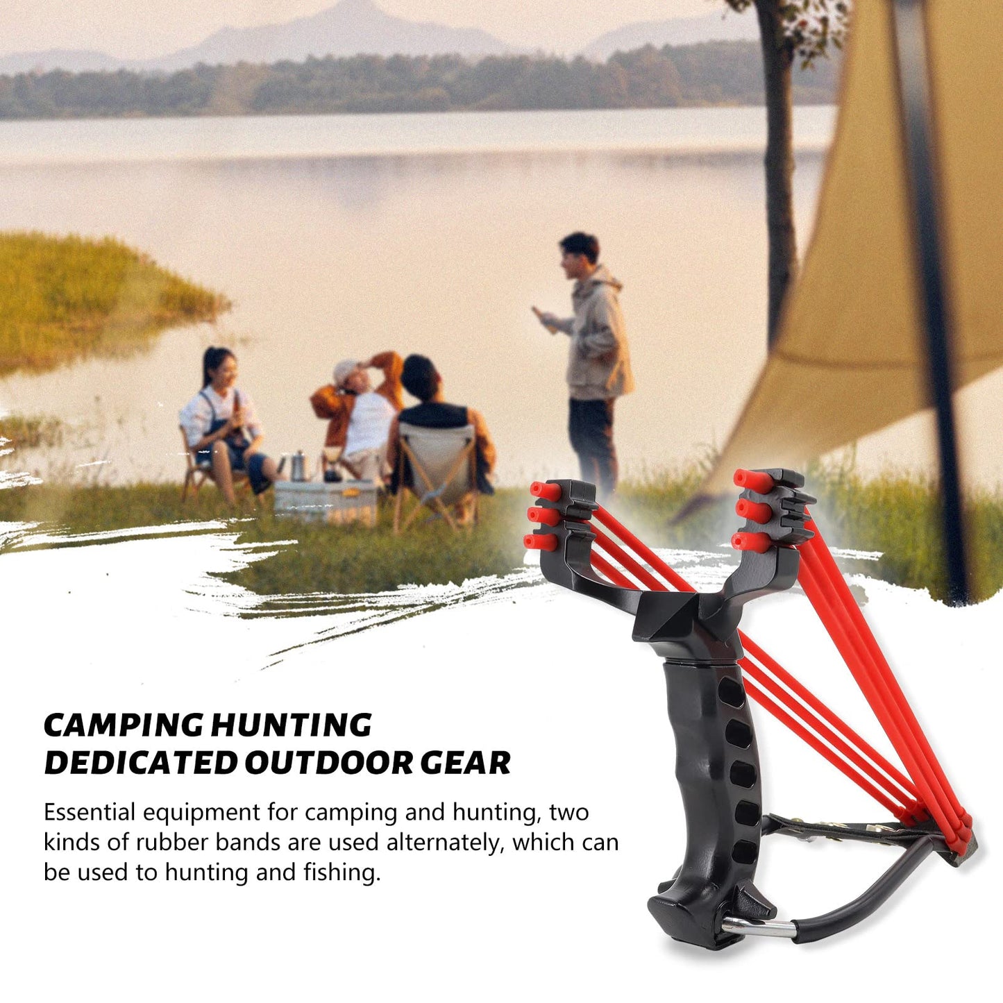 Fishing Slingshot with Reel and Fish Darts Wrist Slingshot for Fishing
