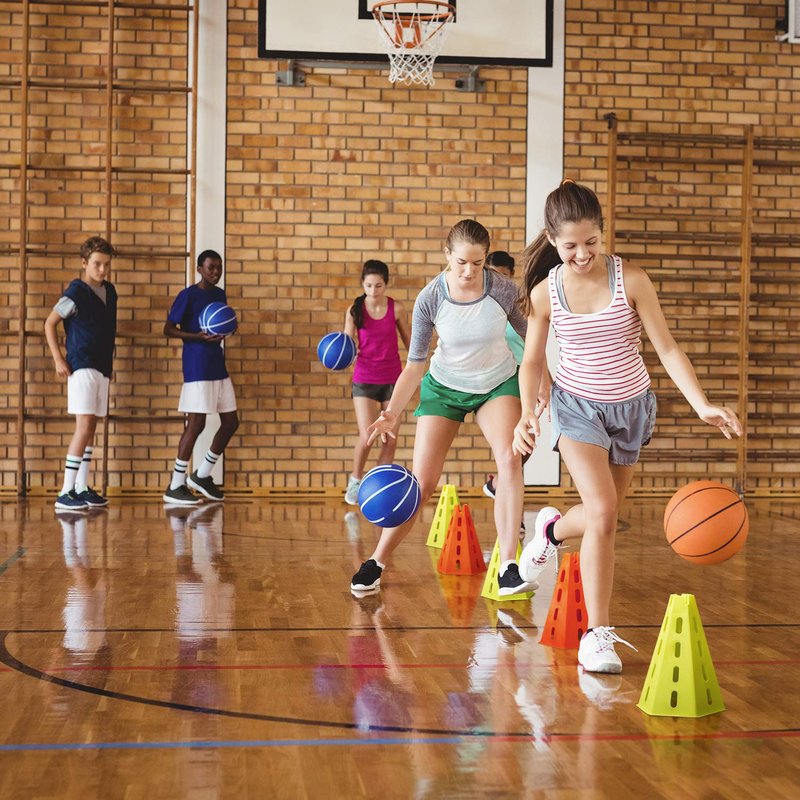 YES4ALL Agility Cones Hurdle Set 4 Green Cones + 4 Orange Cones + 12 Green Bars