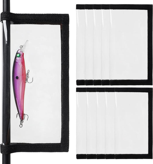 Fishing Lure Wraps - Durable Clear PVC Covers for Safe Bait Storage | 5/10 Pack