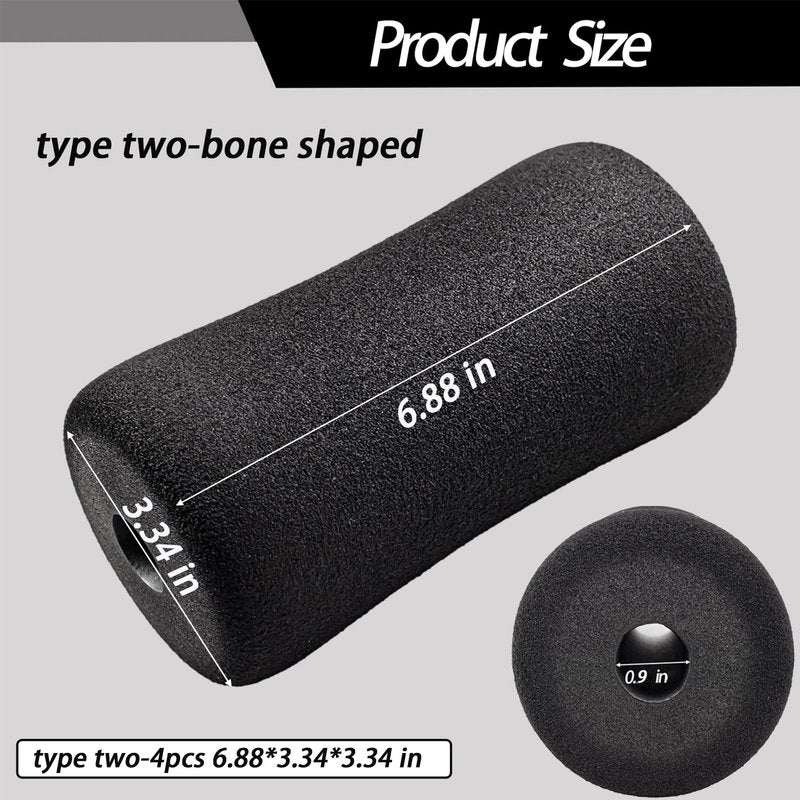 Foot Foam Padding(6.88 * 3.14 * 3.14 in), High Density Pads on Inversion Table, Workout Bench, Sits Ups Replacement Parts, Home Gym Accesories