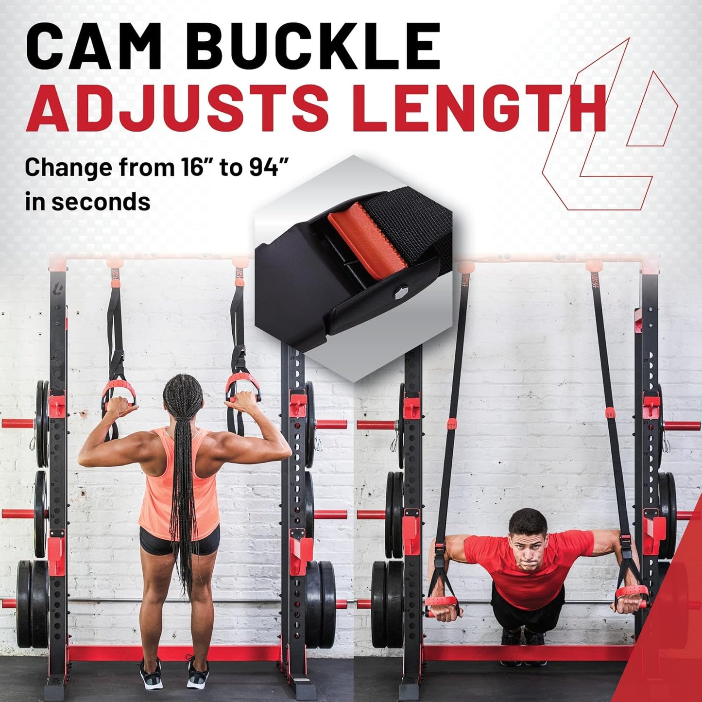 Lifeline Jungle Gym XT Suspension Trainer | Full-Body Workout System for Home Gym, Lightweight & Portable