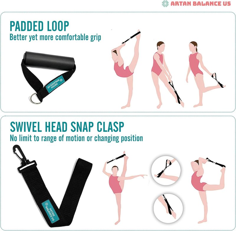 Balance Stretching Straps for Flexibility | Ideal for Yoga, Ballet, Dance, Gymnastics & Physical Therapy