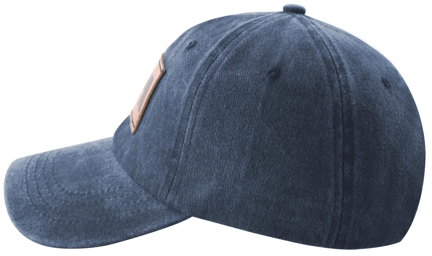 Fishing Gifts for Men, Funny Fish Papa Hat, Fishing Accessories Baseball Cap, Christmas Father's Day Retirement Birthday Gifts for Dad Grandpa Husband Navy