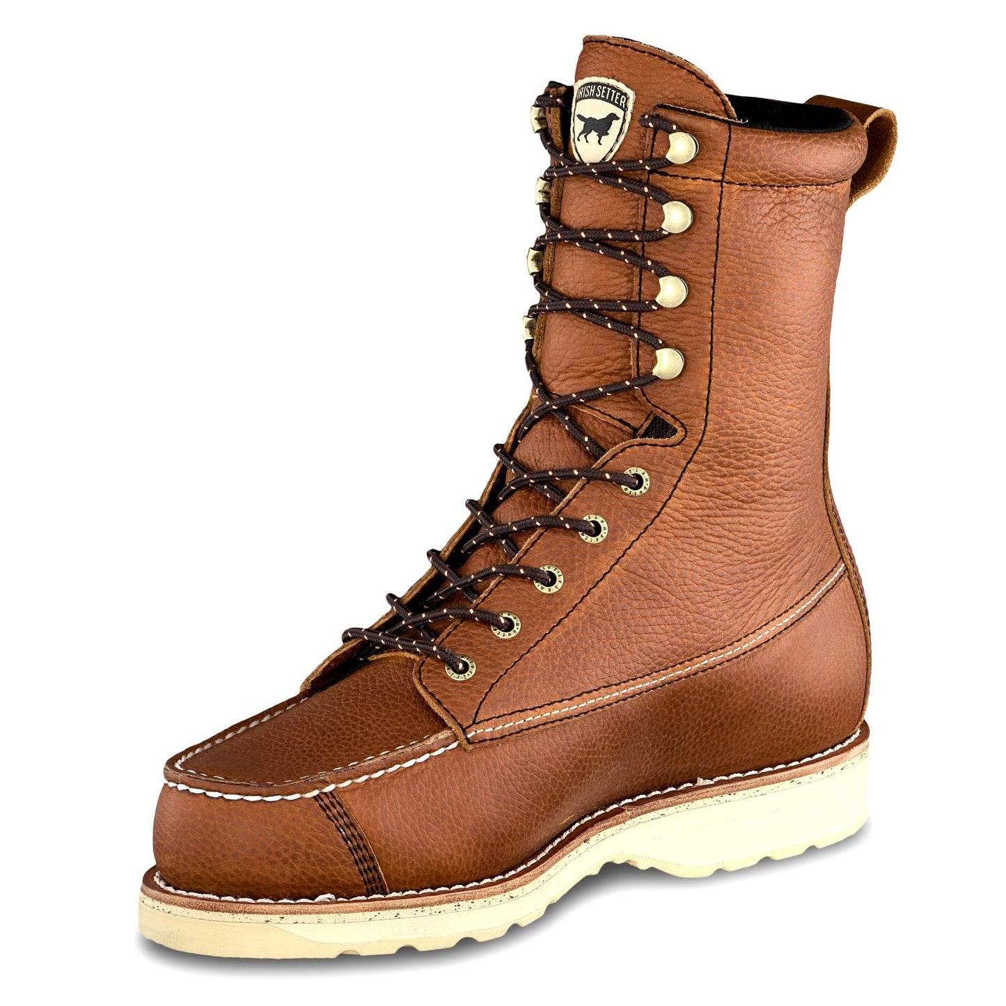 Irish Setter, Wingshooter, Men’s, 9", Waterproof, Insulated 400g, Hunting Boot, Amber/White, 8 D (Medium)
