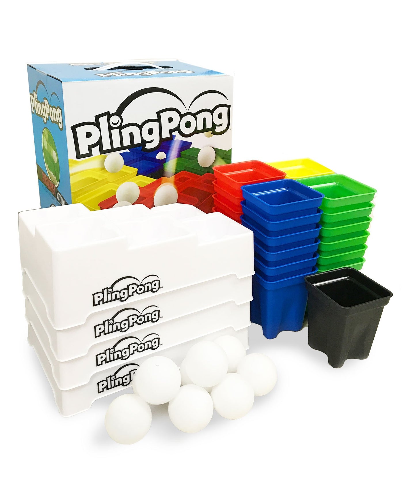 Buffalo Games PlingPong Plinko Bounce Board, 2-4 Players, Family Game Night