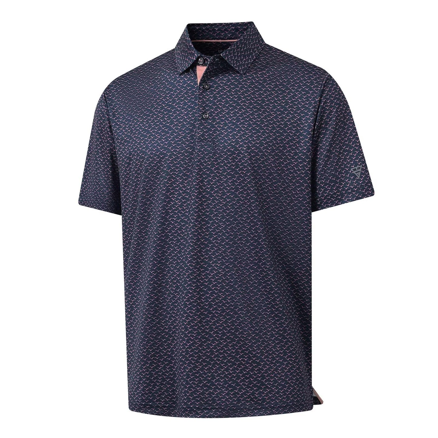 M MAELREG Polo Shirts for Men Quick Dry Fit Short Sleeve Performance Moisture Wicking Print Men’s Golf Shirts