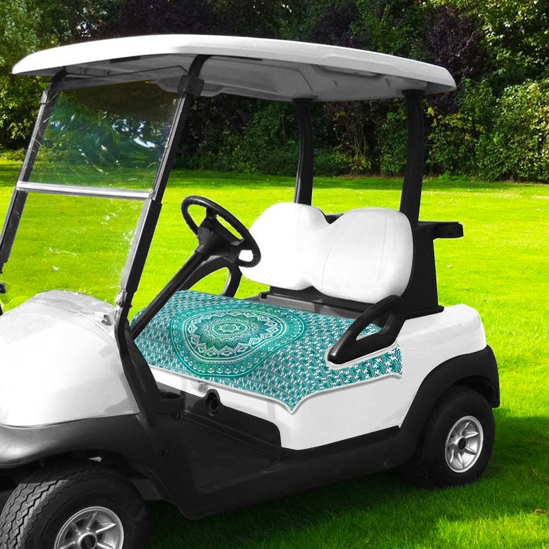ENYORSE Golf Cart Seat Covers - Ethnic Style Golf Cart Towel Blanket for 2/4 Seater, Soft & Breathable Microfiber, Keeps Seats Cool & Comfortable, 51”x31”, Fits EZGO/Yamaha/Club Car, Bohemian 01