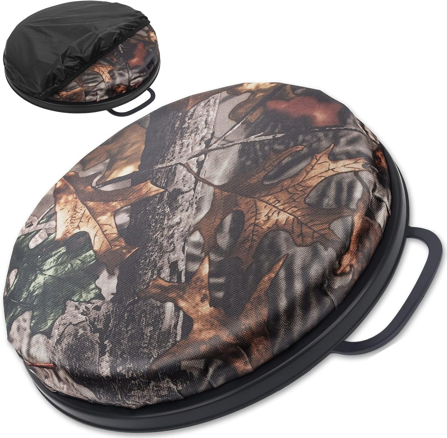 WarBull 5 Gallon Bucket Seat - 360-Degree Swivel Foam Cushion with Waterproof Cover for Hunting, Fishing & Camping