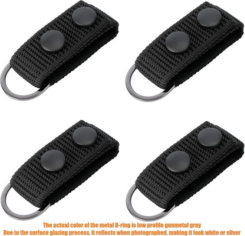 Duty Belt Suspenders with Metal Ring Attachments - Utility Tool Connectors for Police Harnesses