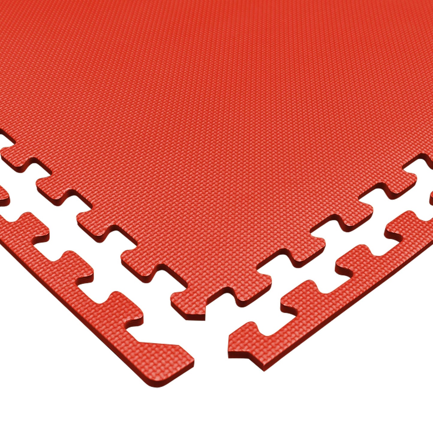 We Sell Mats 3/8 Inch Thick Multipurpose Exercise Floor Mat with EVA Foam, Interlocking Tiles, Anti-Fatigue for Home, or Gym, 24 in x 24 in