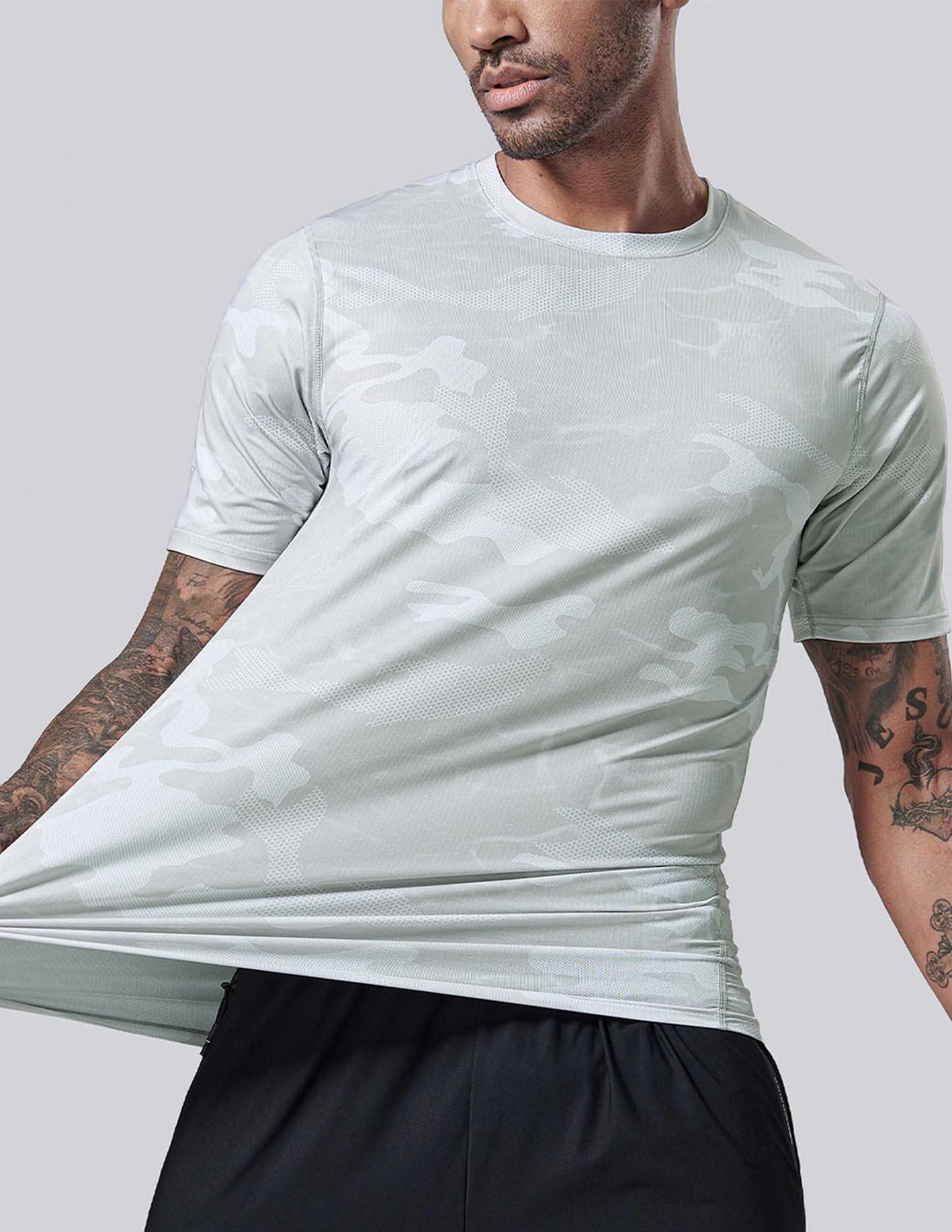 5 Pack Men’s Active Quick Dry Crew Neck T Shirts | Athletic Running Gym Workout Short Sleeve Tee Tops Bulk (Set 11, 4X-Large)