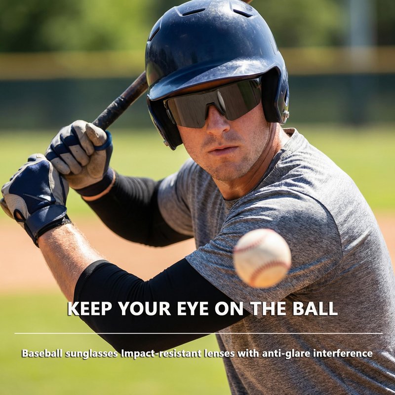 BangLong Lightweight Polarized Sports Sunglasses for Men Women, UV400 Protection Wrap-Around Sunglasses for Running Cycling Baseball Fishing