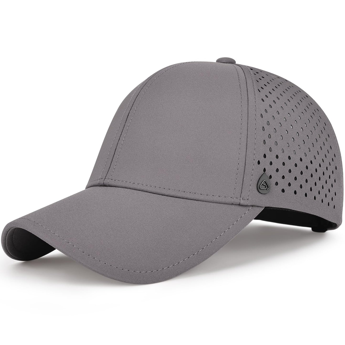 AOPREL Baseball Cap Breathable Mesh Golf Hat Quick Dry Adjustable Baseball Hats for Men and Women Sport Running Workout Grey