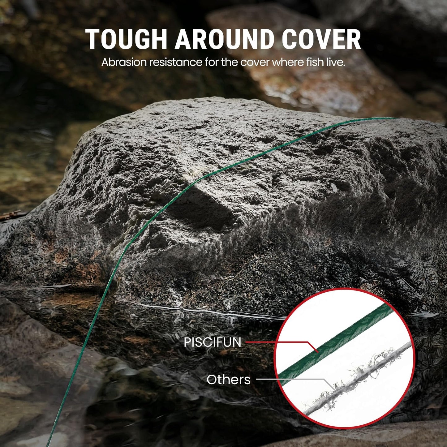 Piscifun Onyx Braided Fishing Line Advanced Superline Braid Lines 300Yd 25lb Green