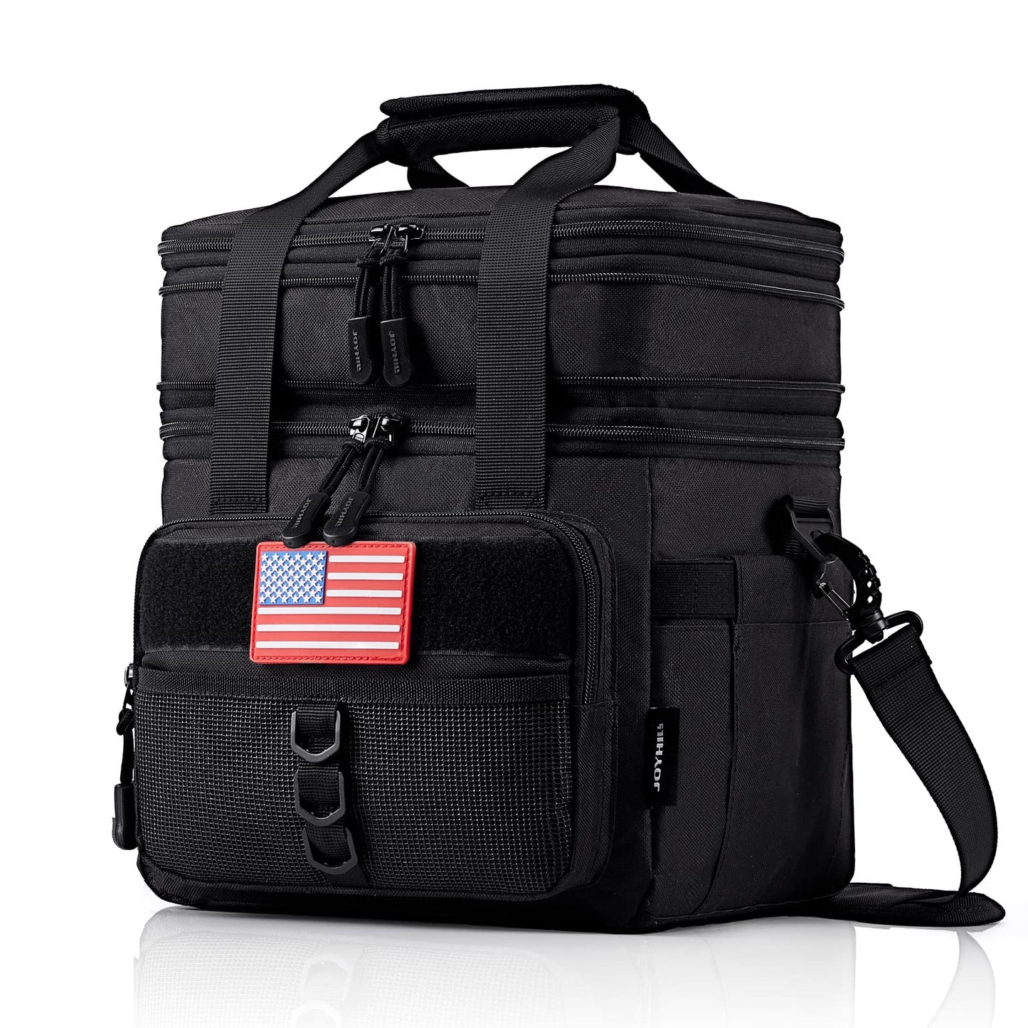 JOYHILL Lunch Box for Men 18L Large Expandable Double Deck Lunch Bag 24 Can