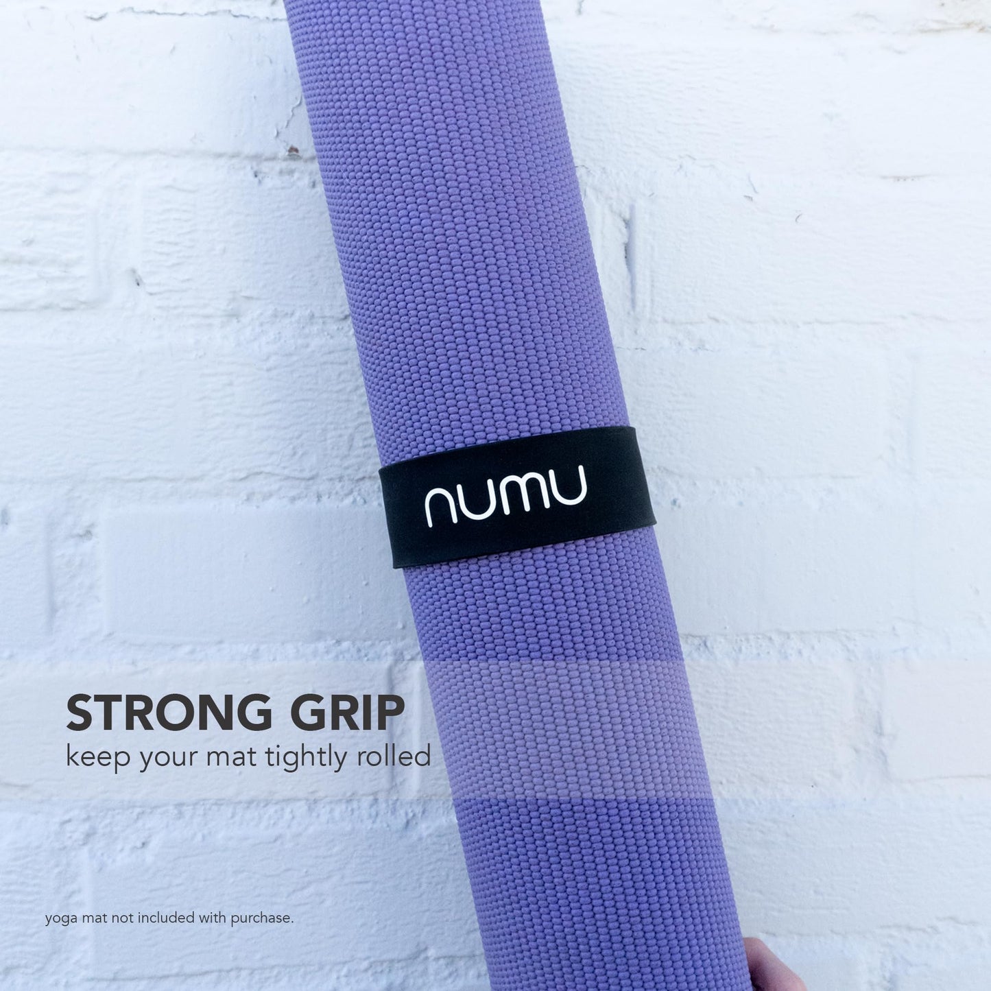 Numu Yoga Mat Strap Slap Band - Easy Snap On to Keep Exercise Mat Tightly Rolled and Secured for Yoga Mat Storage and Travel