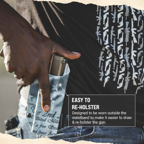 We The People Holsters - Carbon Fiber - Right Hand - OWB Holster Compatible with Glock 19/19X/MOS / 23/MOS / 32/MOS / 44/45/MOS RDS