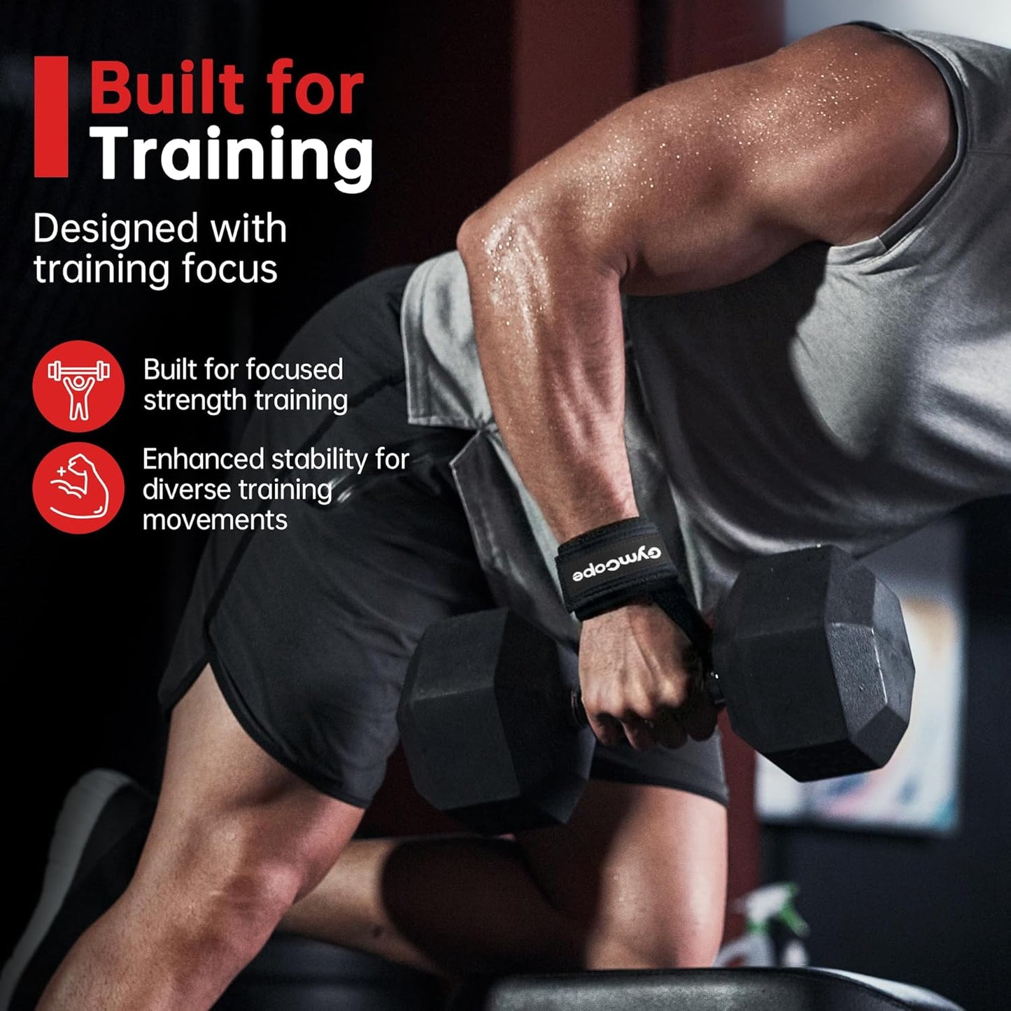 Lifting Wrist Straps for Weightlifting - Heavy Duty Support for Deadlifts & Powerlifting | 1 Pair