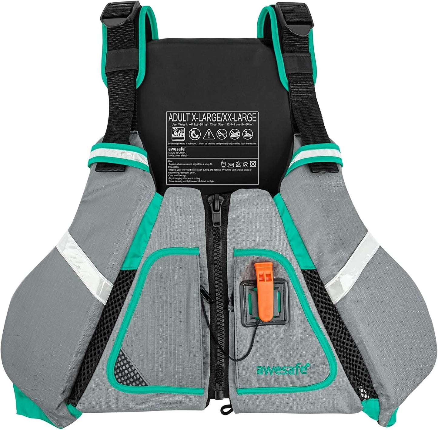 Adult Watersport Universal Life Vest - Comfortable & Adjustable Fit for Safety