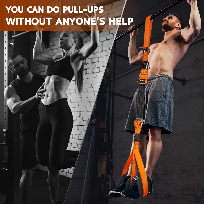 Resistance Bands Set for Pull Up Bar, Exercise Bands with Handles, Home Gym Workout Equipment, Pilates Fitness Resistance Bands, Lifting Straps for Pull Ups, Doorway Pull Up Bar Accessory