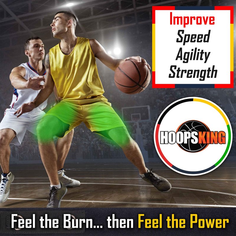 D-Fend Lockdown Lateral Resistance Training Speed Bands - Won't Roll Up - Train for Speed, Toning, Strength