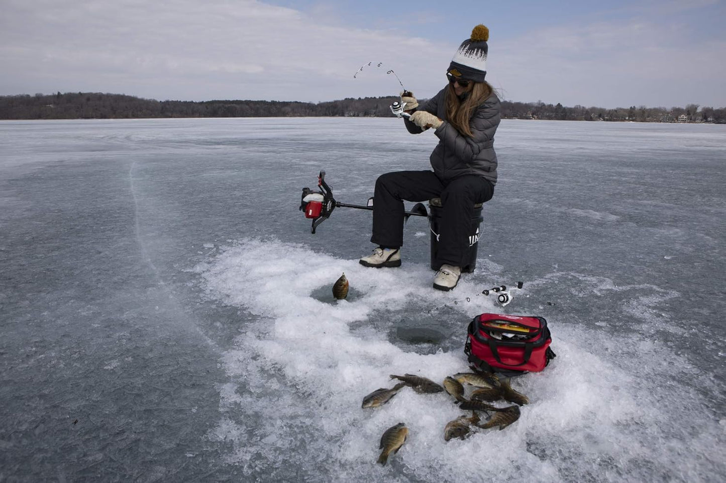 Berkley Trilene Fluorocarbon Ice Fishing Line - 100% Strong & Durable | 100 Yards