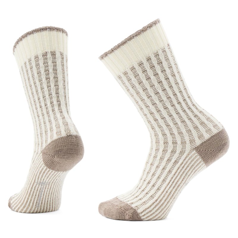 Smartwool Unisex Everyday Waffle Press Crew Socks Natural Medium
