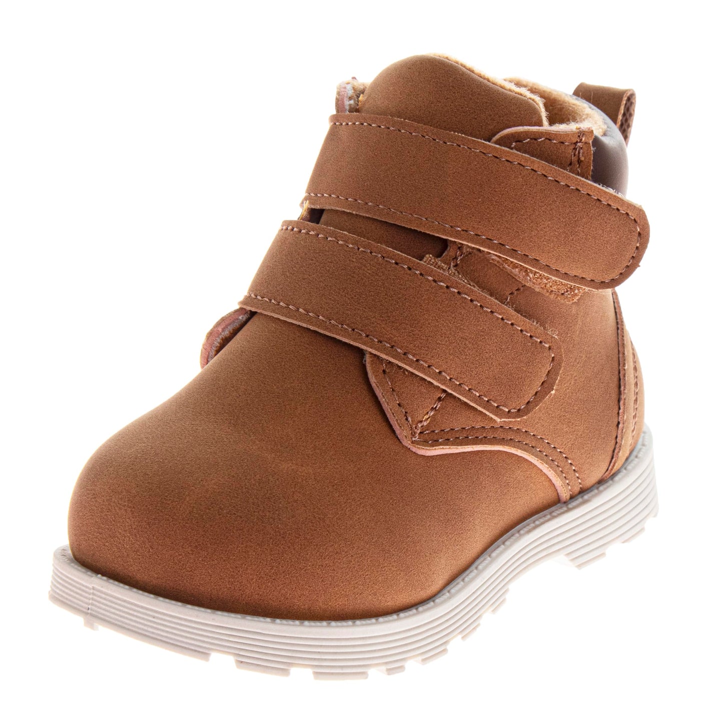 French Toast FT Casual Boots Ankle High Workboot - Trekking Walking Climbing Hiking Boot for Kids - Tan (Size 5 Toddler)