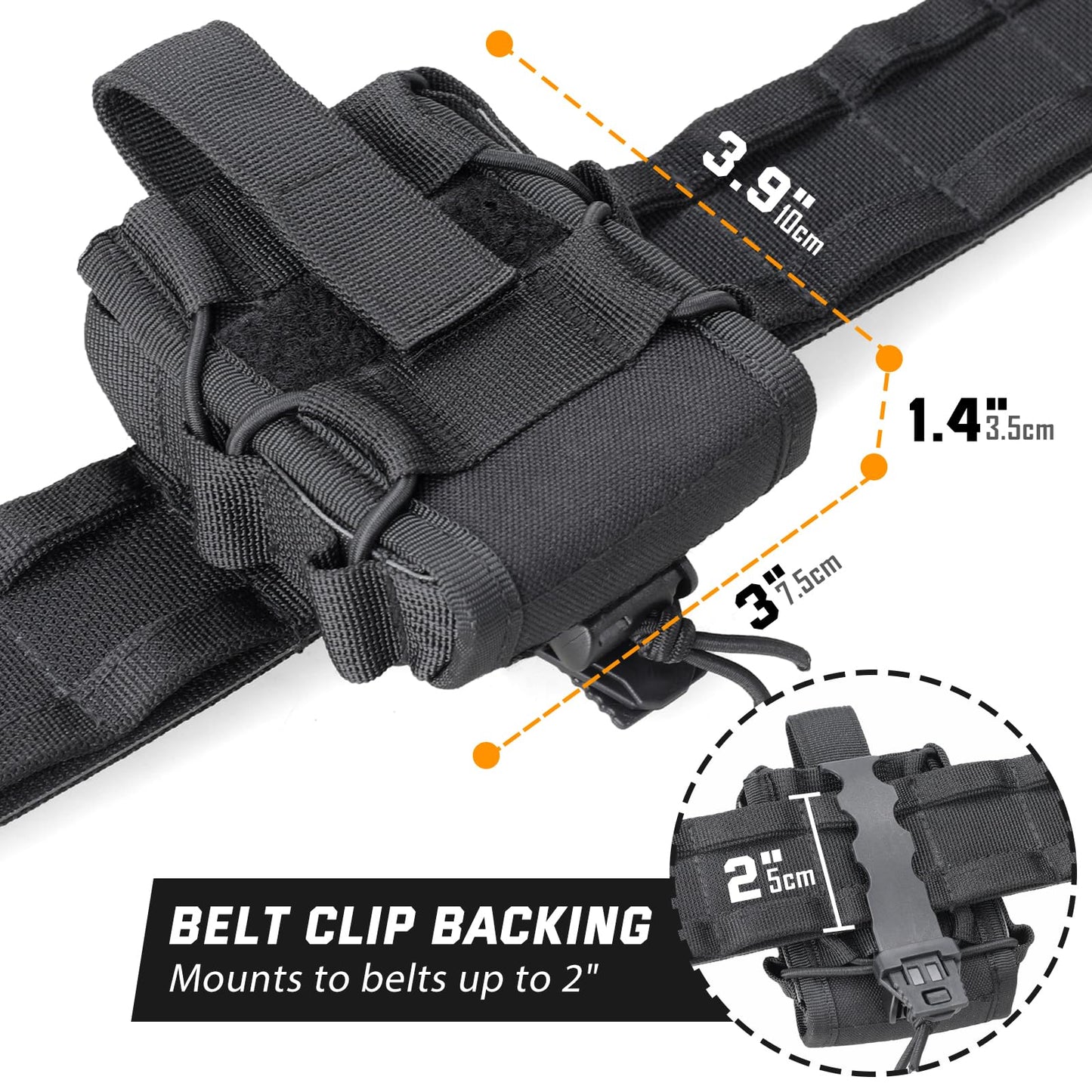 Molle Handcuff Holster, Handcuff Pouch for Duty Belt/Police Vest
