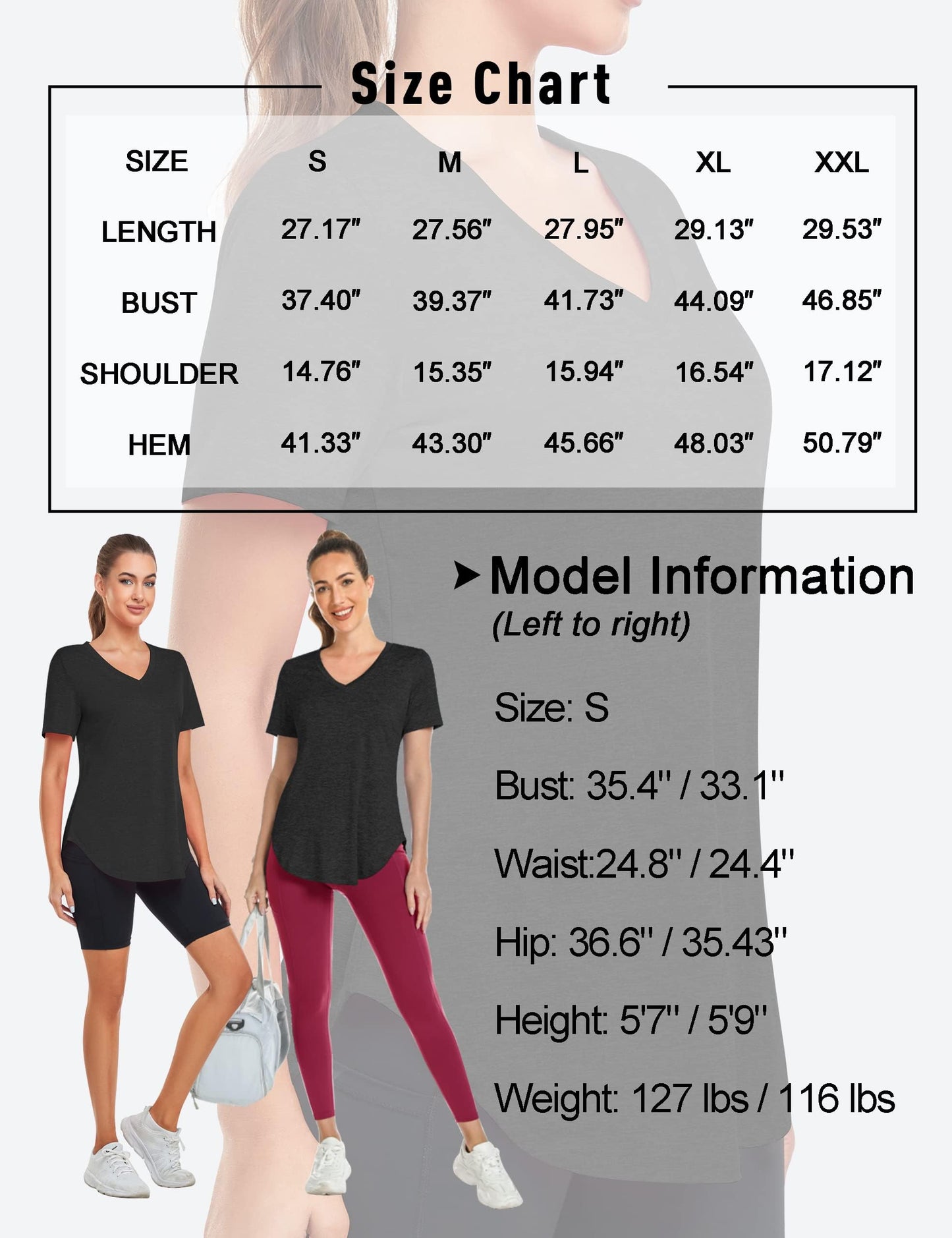 Alovien Short Sleeve Workout Shirts Women Loose Fit, V-Neck Women Exercise T-Shirt Workout Top, Dry Fit Yoga Gym Sport Tops (US, Alpha, X-Large, Regular, Regular, Black)