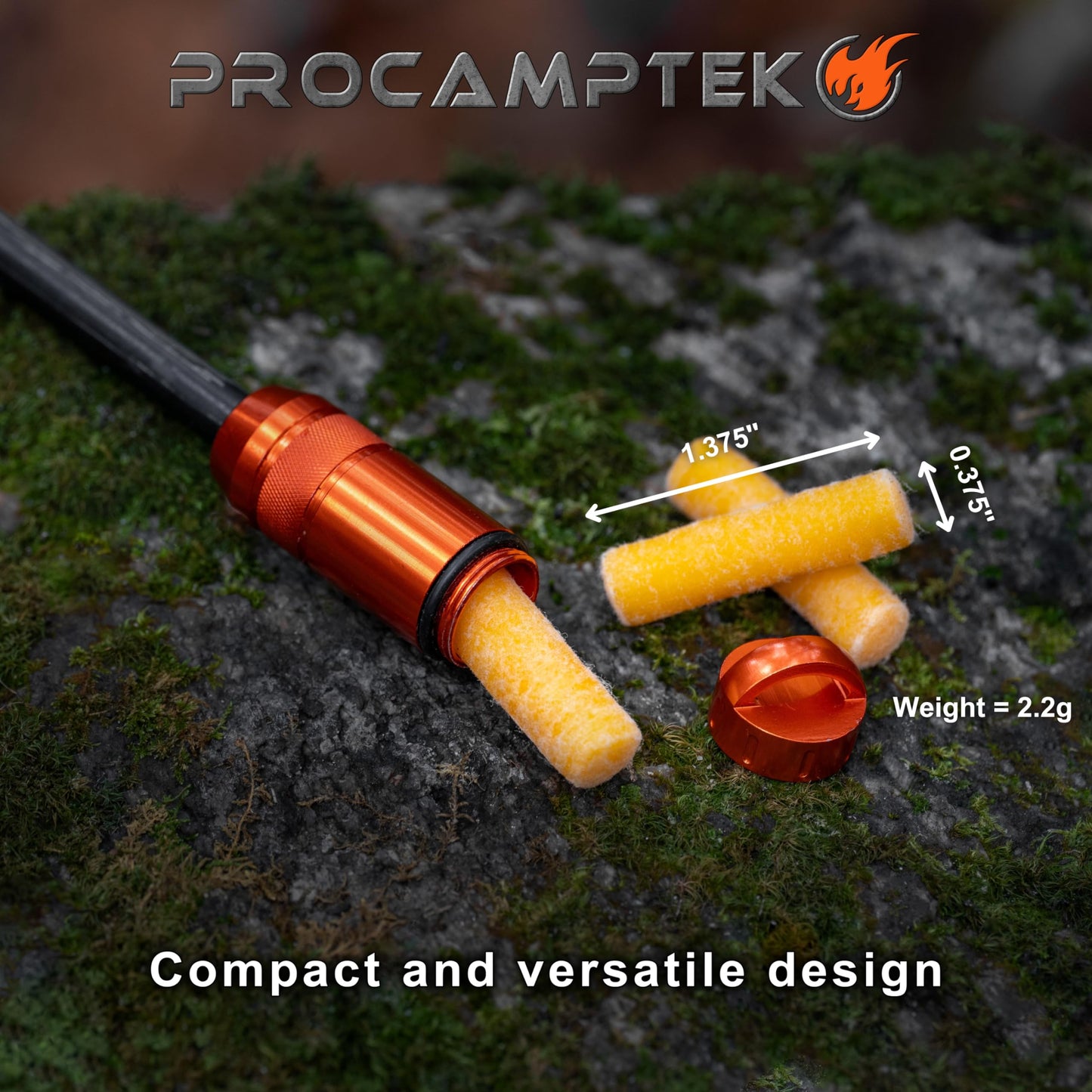 Procamptek Fire Plugs (50 Plugs) 100% Waterproof Fire Starter for Emergencies, Survival, Campfire, Fire Pits, Grills | Burns 5+ Minutes, All Natural, Non-Toxic